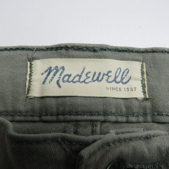 Madewell High Riser Skinny Jeans Women's Size 25 Green Denim 25X28 - Picture 3 of 12